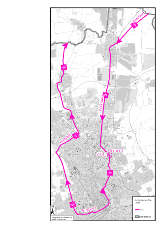 Lotto-Ladies-Tour 2024 Route Stadt Erfurt PDF