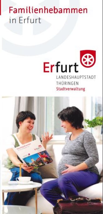 Titelbild Infoflyer Familienhebammen in Erfurt